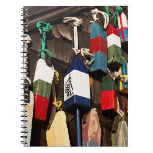 USA, Massachusetts, Gloucester, Lobster Buoys 2 Notebook