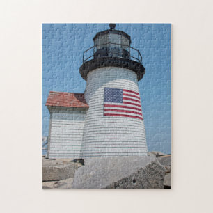 USA, Massachusetts, Nantucket. Brant Point Jigsaw Puzzle