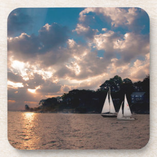 USA, Massachusetts. Sunset Sailing Coaster
