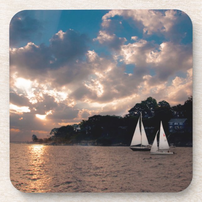 USA, Massachusetts. Sunset Sailing Coaster (Front)