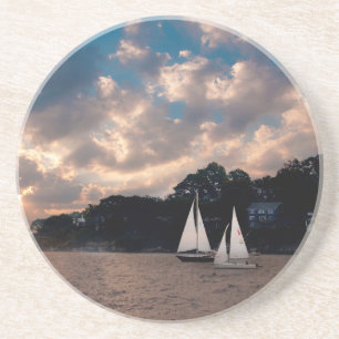 USA, Massachusetts. Sunset Sailing Coaster