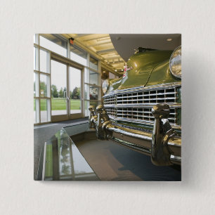 USA, Michigan, Auburn Hills: Walter P. Crysler 2 Inch Square Button