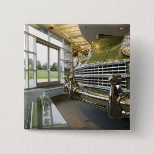 USA, Michigan, Auburn Hills: Walter P. Crysler 2 Inch Square Button