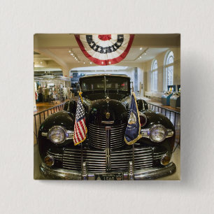 USA, Michigan, Dearborn: The Henry Ford Museum, 2 Inch Square Button