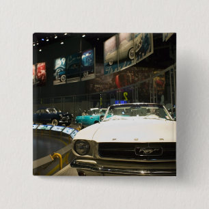 USA, Michigan, Detroit: Ford Rouge Factory Tour, 2 Inch Square Button