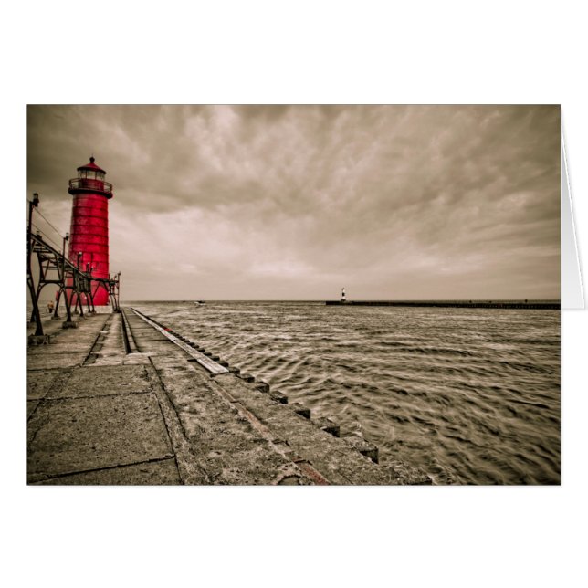 USA, Michigan, Grand Haven Lighthouse (Front Horizontal)