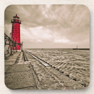 USA, Michigan, Grand Haven Lighthouse Coaster