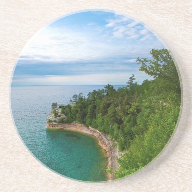 USA, Michigan. Miner's Castle Rock Formation 3 Coaster (Front)