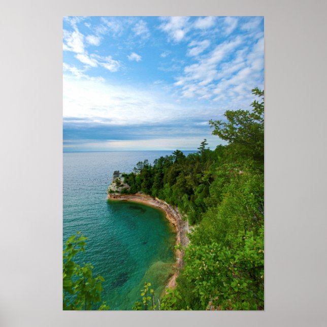 USA, Michigan. Miner's Castle Rock Formation 3 Poster (Front)