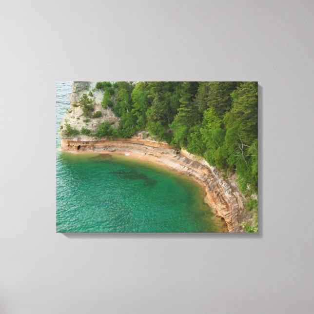 USA, Michigan. Miner's Castle Rock Formation 4 Canvas Print (Front)