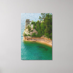 USA, Michigan. Miner's Castle Rock Formation Canvas Print