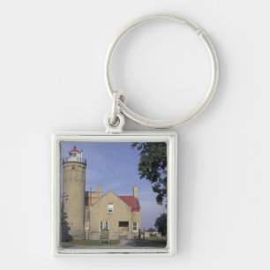 USA, Michigan Old Mackinac Point Lighthouse Keychain
