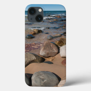 USA, Michigan. Rounded Boulders On 12 Mile iPhone 13 Case