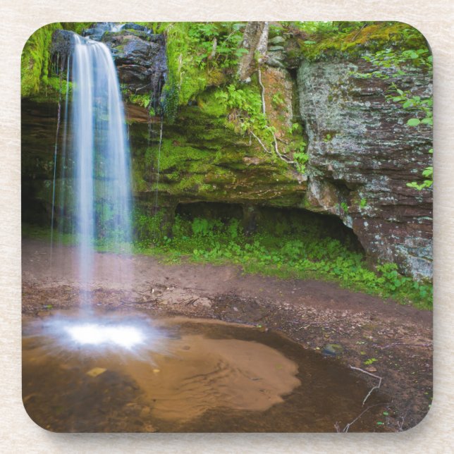 USA, Michigan. Scott's Falls In Upper Michigan Coaster (Front)