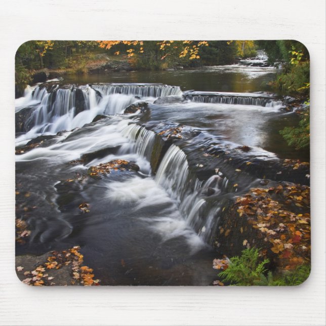 USA, Michigan, Upper Peninsula. Bond Falls and Mouse Pad (Front)