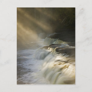 USA, Michigan, Upper Peninsula. Sunbeams on Postcard