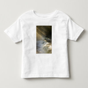 USA, Michigan, Upper Peninsula. Sunbeams on Toddler T-shirt