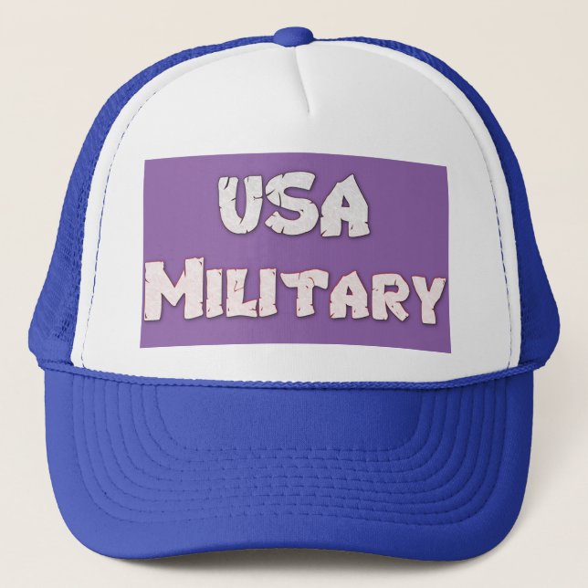USA Military American Trucker Hat (Front)