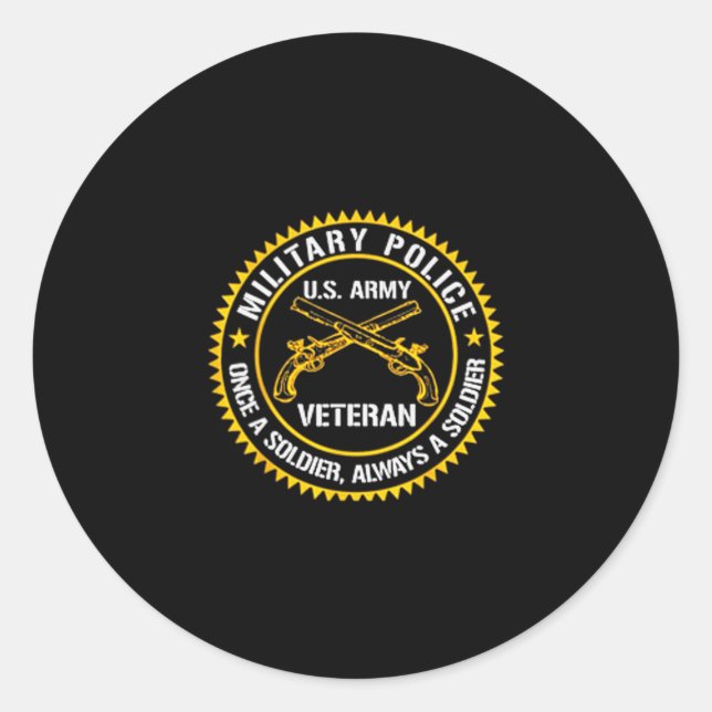 Usa Military Lice Corps Veterans Day Patriotic Dad Classic Round Sticker (Front)