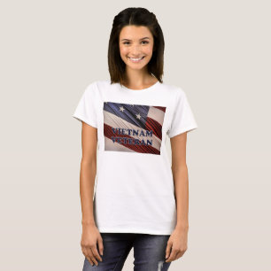 USA Military Patriotic Flag Vietnam Veteran T-Shirt