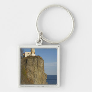 USA, Minnesota. Split Rock Lighthouse on Lake Keychain
