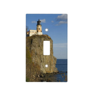 USA, Minnesota.  Split Rock Lighthouse on Lake Light Switch Cover