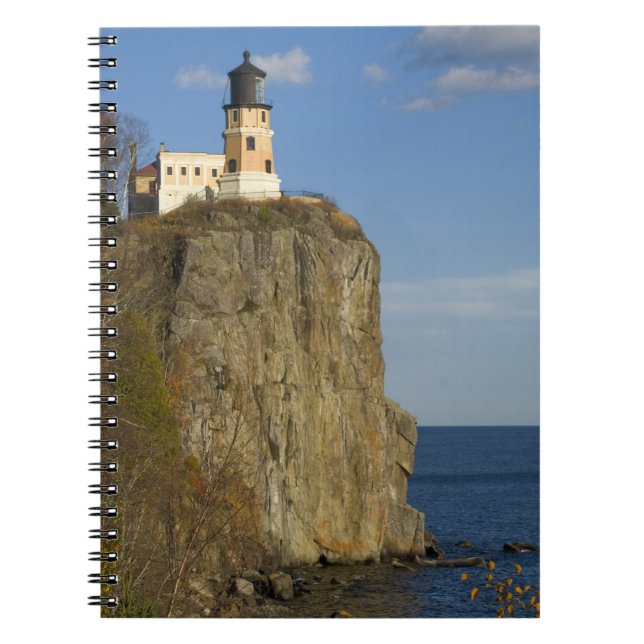 USA, Minnesota.  Split Rock Lighthouse on Lake Notebook (Front)