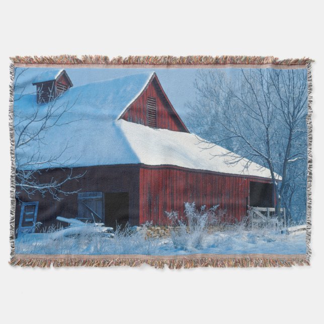 USA, Missouri, Jackson County, Fleming Park Throw Blanket (Front)
