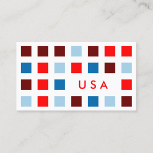 USA mod squares Business Card
