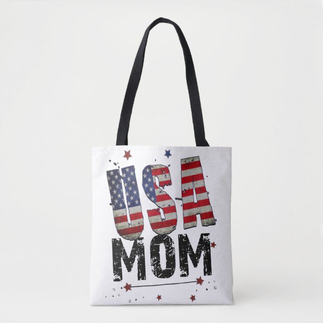 USA Mom Tote Bag (Front)
