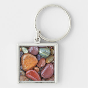USA, Montana, Clark Fork River, Stones 2 Keychain