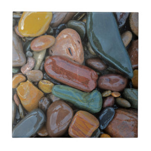 USA, Montana, Clark Fork River, Stones Tile