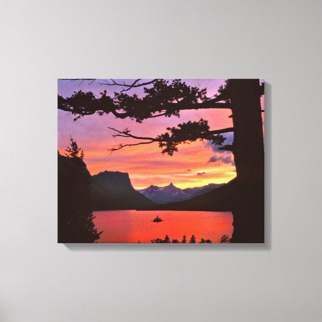 USA, Montana, Glacier National Park. Landscape Canvas Print (Front)