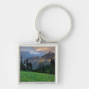 USA, Montana, Glacier National Park, Logan Pass Keychain