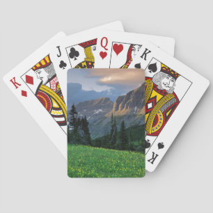 USA, Montana, Glacier National Park, Logan Pass Playing Cards