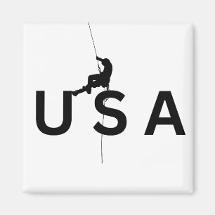 USA mountain climbing Magnet
