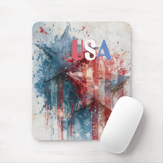 USA Mouse Pad (With Mouse)