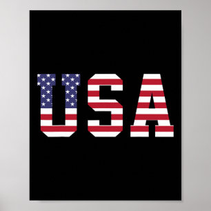 Usa National American Flag 4th Of July For Women G Poster