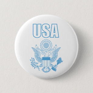 USA national emblem 2 Inch Round Button