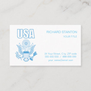 USA national emblem Business Card