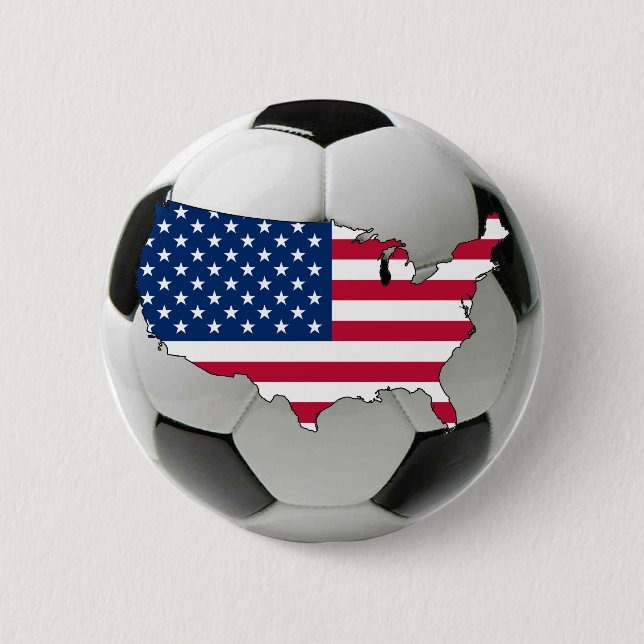 USA national team 2 Inch Round Button (Front)