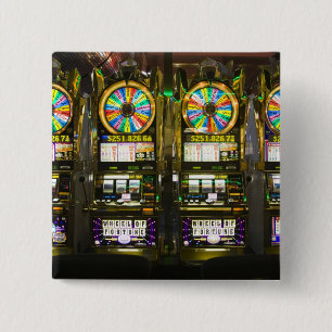 USA, Nevada, Las Vegas. McCarran International 2 Inch Square Button