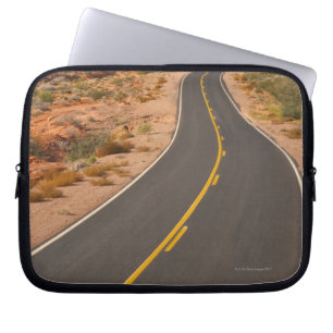USA, Nevada, Valley of Fire, desert road Laptop Sleeve