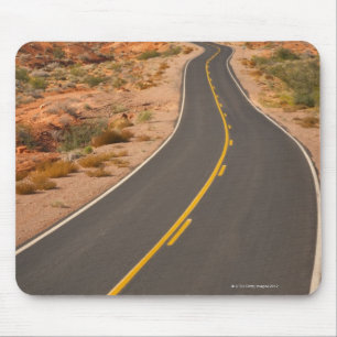 USA, Nevada, Valley of Fire, desert road Mouse Pad
