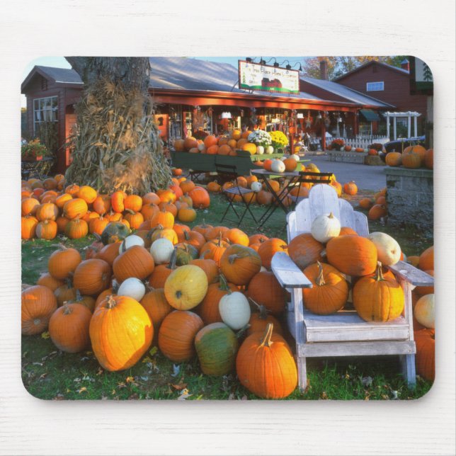 USA, New England, Maine, Wells. Autumn Display Mouse Pad (Front)
