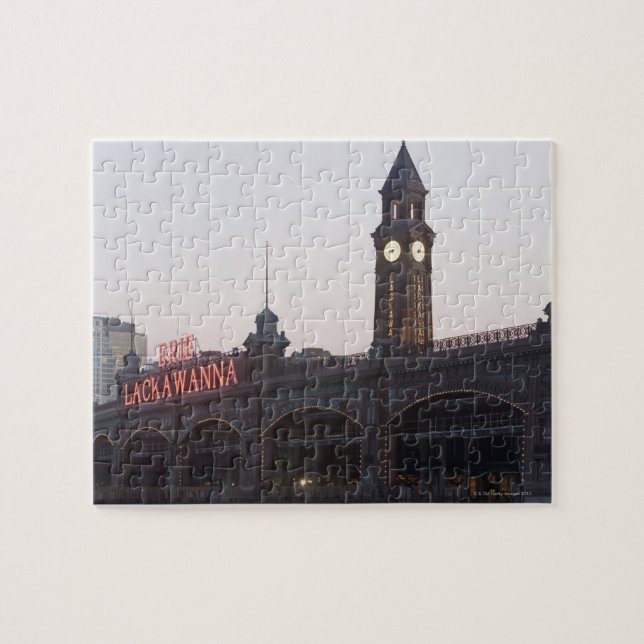 USA, New Jersey, Hoboken, old train station Jigsaw Puzzle (Horizontal)