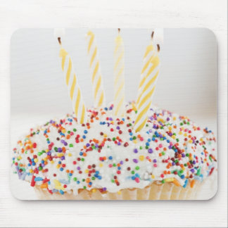 USA, New Jersey, Jersey City, Cupcake with Mouse Pad