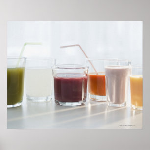USA, New Jersey, Jersey City, fresh smoothies Poster