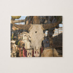USA, New Mexico, Mesilla: Historic Mesilla Plaza Jigsaw Puzzle