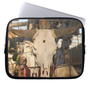 USA, New Mexico, Mesilla: Historic Mesilla Plaza Laptop Sleeve